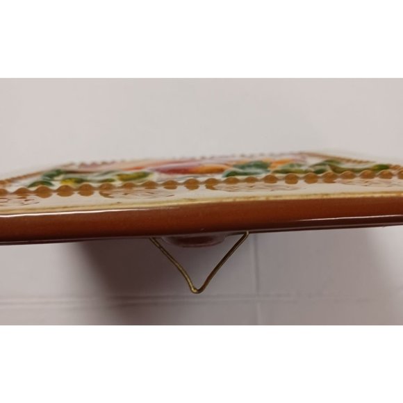 Tile Trivet Vintage Gourds Pumpkin Squash Leaves - Picture 5 of 7